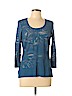 Worth New York Blue 3/4 Sleeve Top Size M - photo 1