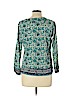 Lucky Brand 100% Polyester Teal Long Sleeve Blouse Size L - photo 2