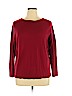 J.jill 100% Wool Red Wool Pullover Sweater Size XL - photo 1