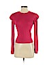 Zara 100% Polyester Red Long Sleeve Top Size S - photo 1