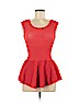 Zara Red Sleeveless Blouse Size M - photo 1