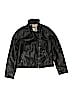 Abercrombie & Fitch 100% Polyamide Black Faux Leather Jacket Size 13 - 14 - photo 1