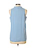Vince Camuto 100% Polyester Blue Sleeveless Blouse Size M (petite) - photo 2