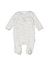 Le Top 100% Cotton Stripes Gray Long Sleeve Onesie Size Newborn - photo 1