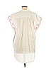 Maeve 100% Cotton White Short Sleeve Blouse Size L - photo 2