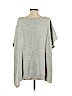MAX Loft 100% Cotton Gray Poncho Size S - photo 2