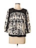 CAbi 100% Cotton Black 3/4 Sleeve Blouse Size M - photo 1