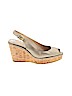 Stuart Weitzman Gold Wedges Size 8 - photo 1