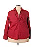 Lane Bryant Red Long Sleeve Blouse Size 22 - 24 Plus - photo 1