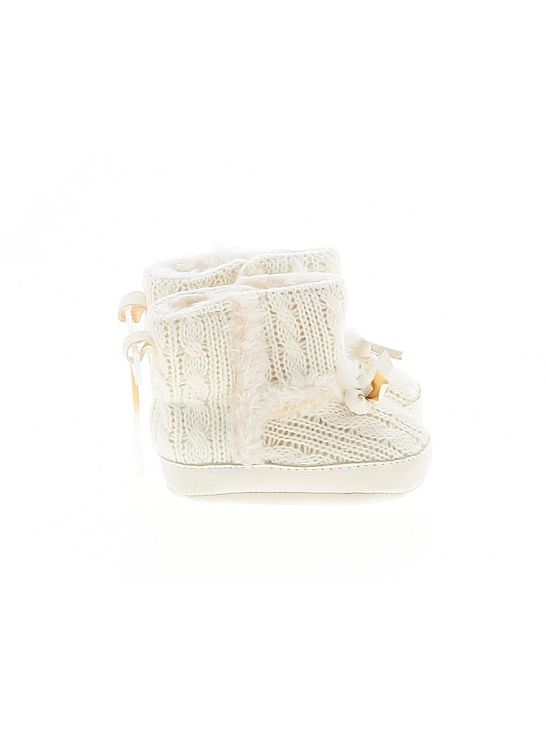 Carter's Solid Ivory Booties Size NEWBORN - photo 1