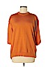 Tibi 100% Polyester Orange Pullover Sweater Size M - photo 1
