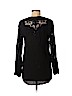 Johnny Was 100% Rayon Black Long Sleeve Top Size XS - photo 2