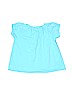 Garnet Hill 100% Cotton Solid Blue Short Sleeve Blouse Size M (kids) - photo 2