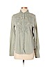 Free People 100% Cotton Green Long Sleeve Button-Down Shirt Size S - photo 1