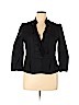 Ann Taylor LOFT 100% Cotton Black Blazer Size 14 - photo 1