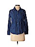 Old Navy 100% Cotton Blue Long Sleeve Button-Down Shirt Size S (petite) - photo 1