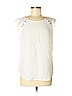 Ann Taylor LOFT 100% Viscose White Sleeveless Blouse Size M (petite) - photo 1