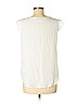 Ann Taylor LOFT 100% Viscose White Sleeveless Blouse Size M (petite) - photo 2