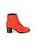 Rag & Bone 100% Leather Red Ankle Boots Size EU 37 1/2 - photo 1