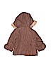Juicy Couture 100% Polyester Solid Brown Zip Up Hoodie 18-24 MO / 24 MO - photo 2