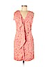 Ann Taylor 100% Polyester Red Casual Dress Size 6 (petite) - photo 1