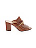 Nine West 100% Leather Brown Heels Size 8 - photo 1