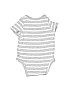 Baby Gap 100% Cotton Stripes Gray Short Sleeve Onesie Size 0-3 mo - photo 2