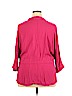 Zac & Rachel 100% Rayon Pink 3/4 Sleeve Button-Down Shirt Size 3X - photo 2