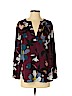 Ann Taylor LOFT 100% Polyester Purple Long Sleeve Blouse Size S (petite) - photo 1