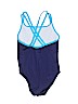 Speedo Solid Blue One Piece Swimsuit Size 10 - photo 2
