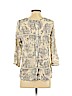 Lucky Brand Tan 3/4 Sleeve Top Size S - photo 2