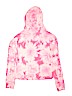 Justice 100% Cotton Tie-dye Graphic Pink Pullover Hoodie Size 12 - photo 2