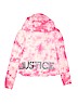 Justice 100% Cotton Tie-dye Graphic Pink Pullover Hoodie Size 12 - photo 1