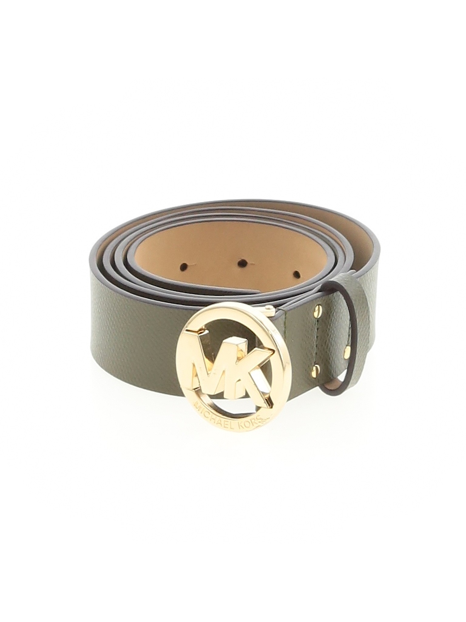 MICHAEL Michael Kors Solid Green Leather Belt Size XL 72 off thredUP