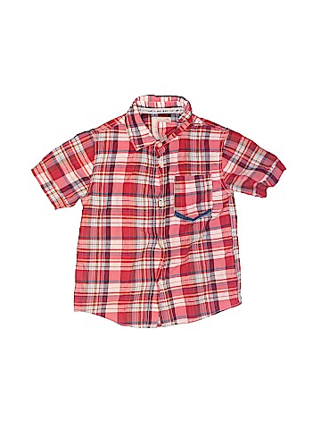 Zara Kids Short Sleeve Button-Down Shirt (view 1)