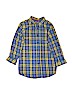 Cat & Jack 100% Cotton Plaid Blue Long Sleeve Button-Down Shirt Size XL (kids) - photo 1