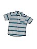 Mick Mack Ltd Stripes Blue Short Sleeve Button-Down Shirt Size 3T - photo 1