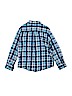 Crazy 8 100% Cotton Plaid Blue Long Sleeve Button-Down Shirt Size 7 - 8 - photo 2