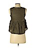 Point Sur 100% Linen Green Sleeveless Blouse Size XXS (petite) - photo 2