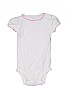 Just One Year by Carter's 100% Cotton Solid White Short Sleeve Onesie 12-18 MO / 18 MO - photo 1