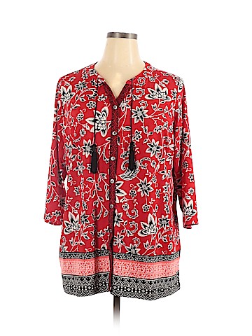 Susan Graver 3/4 Sleeve Top (view 1)