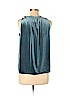 Ann Taylor 100% Polyester Teal Sleeveless Top Size M (petite) - photo 2