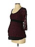 Mimi Maternity Burgundy 3/4 Sleeve Top Size S - photo 1