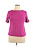 Karen Scott 100% Cotton Purple Short Sleeve T-Shirt Size XL (petite) - photo 1