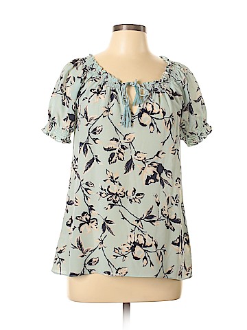 Joie Short Sleeve Silk Top (view 1)