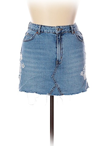 Topshop Boutique Denim Skirt (view 1)