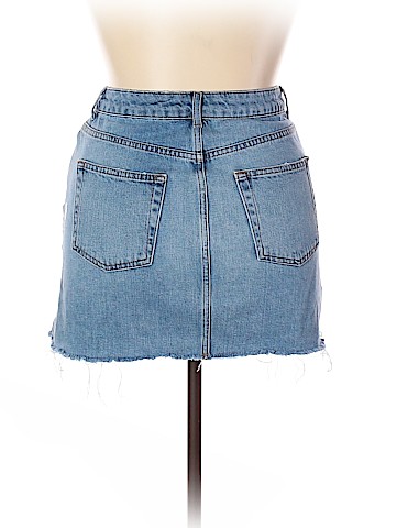 Topshop Boutique Denim Skirt (view 2)