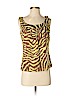 St. John Couture 100% Polyester Brown Sleeveless Blouse Size P (petite) - photo 1