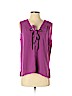 BCBGMAXAZRIA 100% Polyester Purple Sleeveless Blouse Size S - photo 1