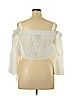 Jessica Simpson 100% Cotton White 3/4 Sleeve Blouse Size 1X - photo 2